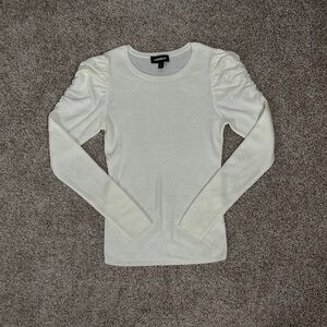 Express Cream Puff Sleeve Knit Top  Size: Small